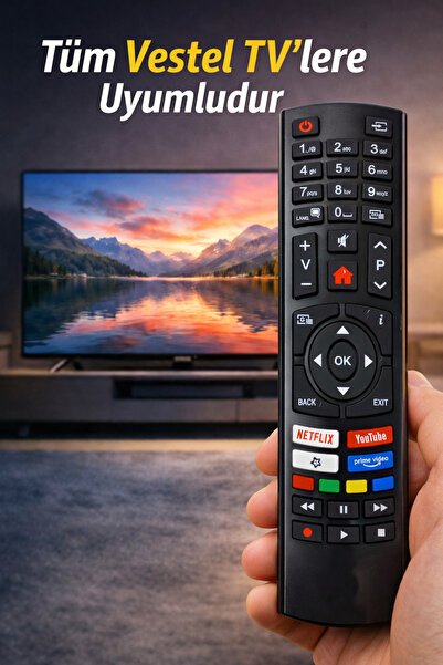 Vestel slim Led Tv Kumandası -, Primevideo Tuşlu