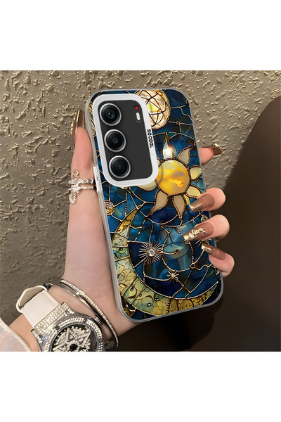 Hontinga غطاء هاتف تكنو كامون 40 متوافق مع حافة السيليكون الصلبة المضادة للسق...