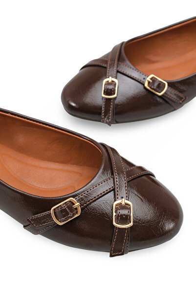 Riccon Ženska Baletanke 001202 Smeđa Rustika