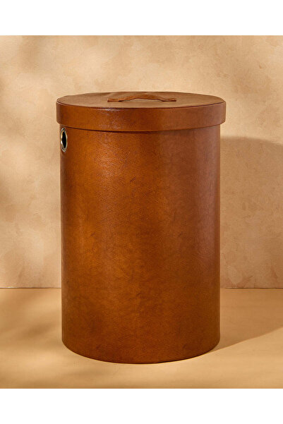 REDTAG Brown Round Laundry Hamper (Large)