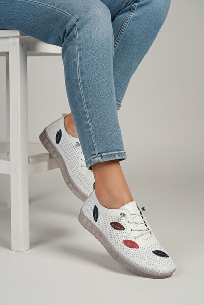 SHOUGO Genuine Leather Stretchy and Lightweight Structured Sole Comfortable D...