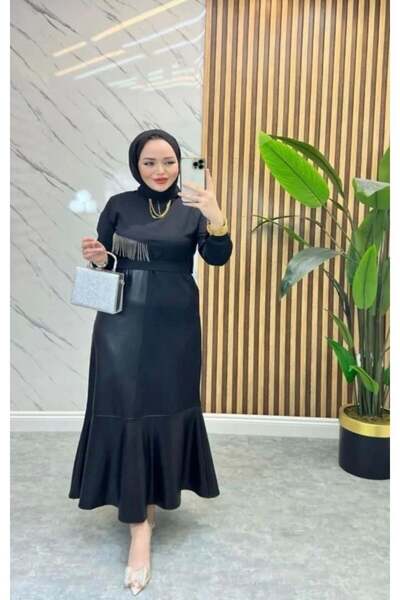 modasindoma Γυναικείο φόρεμα Δερμάτινο τεμαχίων