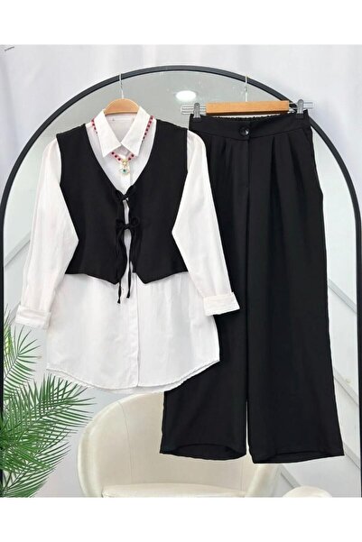 modasindoma Women's Triple Suit Black