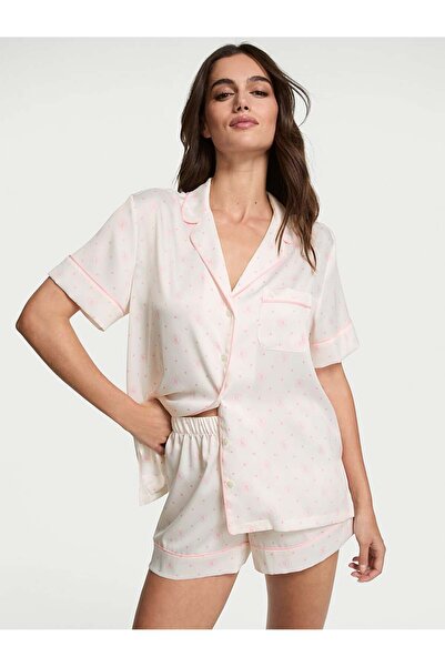 Victoria's Secret Saten Kısa Pijama Takımı