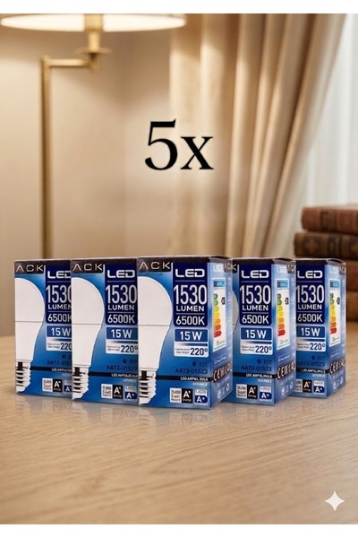 ACK 15W AMPUL BEYAZ 5 ADET