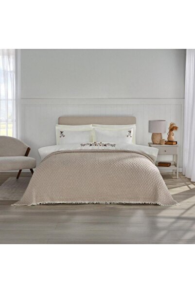 Özdilek Διπλό Κρεβάτι Ορ Τούλι ü Σετ παπλωματοθήκης Vintage Μπεζ