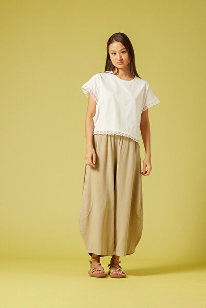 Nisan Lace Detailed Cotton Pack T-Shirt