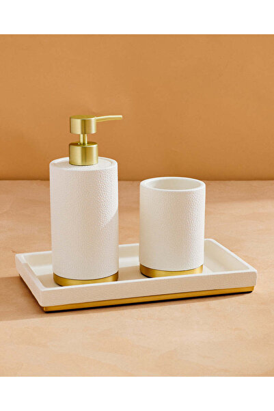 REDTAG صينية مستلزمات مستطيلة ذو ملمس بارز أبيض مائل للبيج