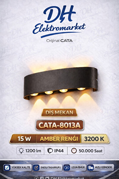 DHELEKTROMARKET CATA CT-8013 LED Dış Mekan Aplik (Gün Işığı / Amber)