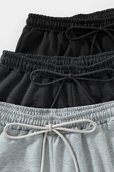 TORUK MAKTO 3-Pack Unisex Regular Comfortable Fit Combed Cotton Shorts