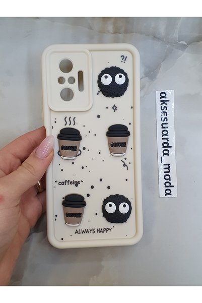 Aksesuarda Moda حافظة سيليكون متوافقة مع هاتف Redmi Note 10 PRO مع شكل مرسوم