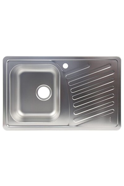 Alveus Chiuveta bucatarie Elegant 30 FI 90, inox leinen, cuva stanga, 81x51 cm