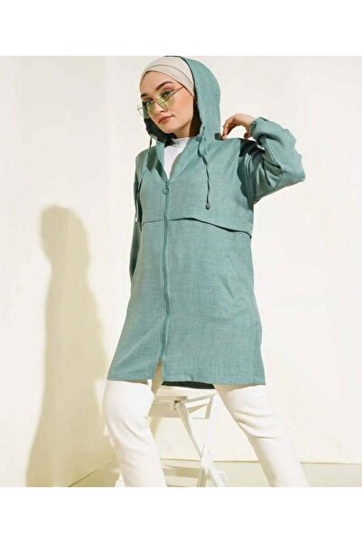 modasindoma Жіночий капюшон зеленого кольору