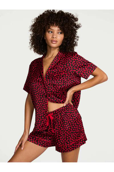 Victoria's Secret Saten Kısa Pijama Takımı