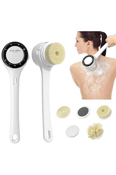 Arabest جهاز تقشير الجسم الكهربائي، فرشاة ظهر سيليكون قابلة لإعادة الشحن بثلا...