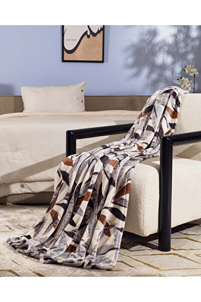 REDTAG بطانية مطبوع بأوراق عاجية (مقاس مفرد )