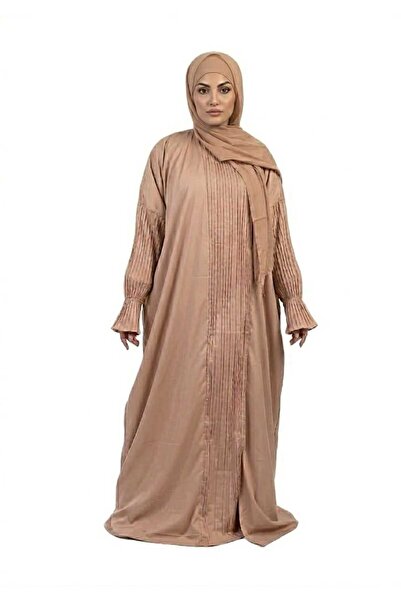 SDD Egyptian Cotton prayer shawl with attached headscarf, wide and comfortabl...