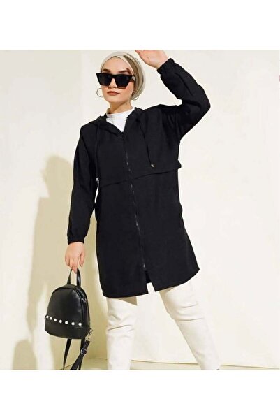 modasindoma Жіноча куртка з капюшоном, чорна