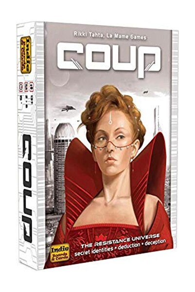 COUP Strategy Board Game For Children with Playing Cards and Chips (2-6 Players)