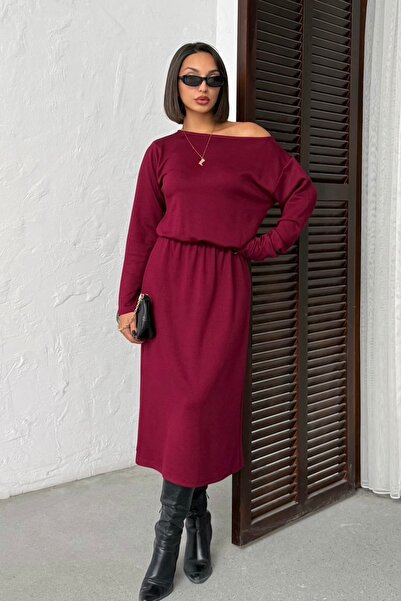 BEJNA Ženska Osnovni haljina sa elastičnim strukom Modal Teksturirano mekana ...