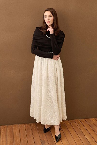 Ceylan Otantik Ecru Lace Balloon Skirts