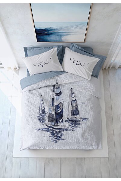 Cotton Box Maritime Single Complete Set Skipper Indigo