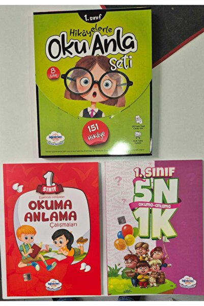 öğretmen evde 1.Sınıf 7 YAŞ VE ÜZERİ HİKAYELERLE OKU ANLA SETİ VE Okuma Anlam...