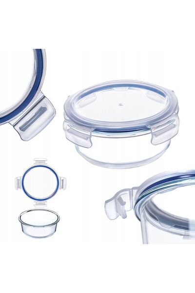 KADAX Recipient alimentar din sticlă 950 ml cu capac, cutie de prânz