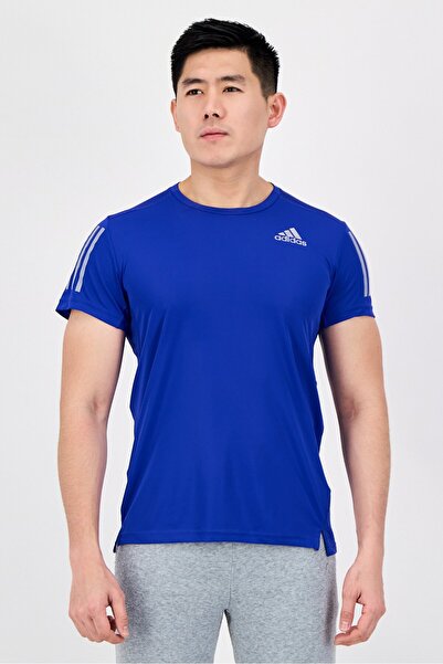 adidas Men Sportswear Fit Short Sleeve Running T-Shirt, Royal Blue