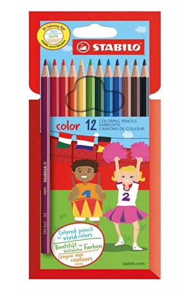 Stabilo Creioane colorate Color, 2.5 mm, 12 culori