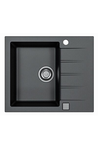 Alveus Chiuveta bucatarie Cadit 10, compozit, 590x500x200mm, Negru Carbon