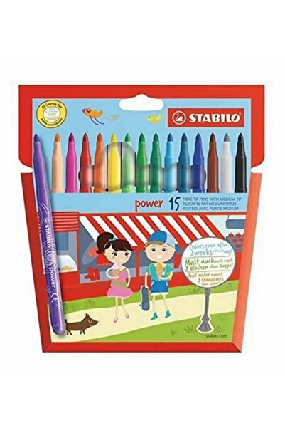 Stabilo Carioca Power, varf 2 mm, 15 culori