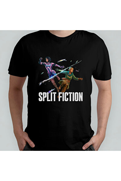 Pixxa Split Fiction Unisex 100% Cotton Pack Crew Neck T-Shirt