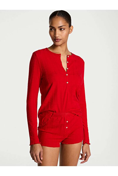 Victoria's Secret Kalpli Pointelle Kısa Pijama Takımı