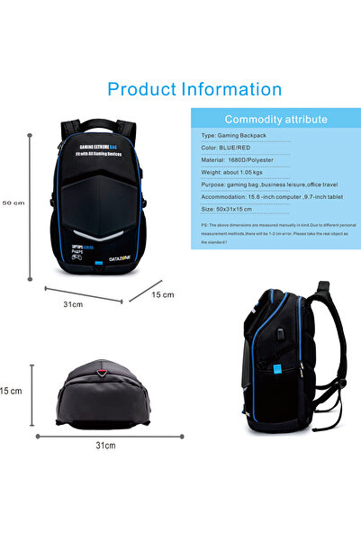 Datazone Backpack DZ-CB2025B (Black)