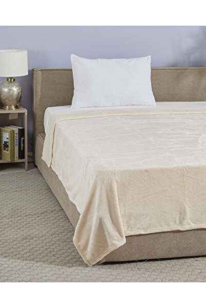 REDTAG بطانية فلانيل عاجية – مقاس مفرد