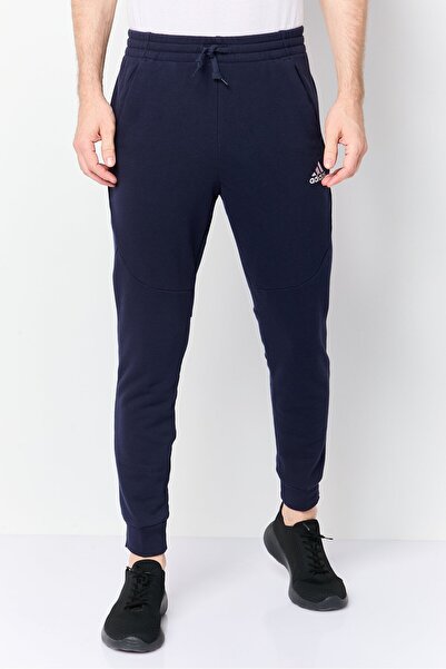 adidas Men Sportswear Fit Embroidered Logo Outdoor Sweatpants, Navy