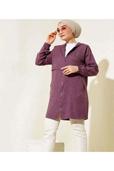 modasindoma Жіночий капюшонний плащ чорного кольору