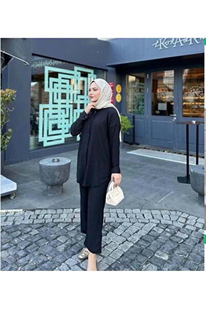 modasindoma Γυναικείο Σετ Διπλό Μπουρούμεξ Μαύρο