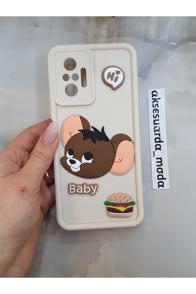 Aksesuarda Moda حافظة سيليكون متوافقة مع هاتف Redmi Note 10 PRO مع شكل مرسوم