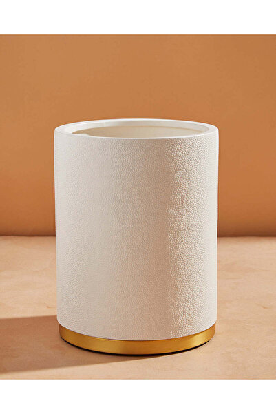 REDTAG سلة مهملات بيضاء ذو ملمس بارز