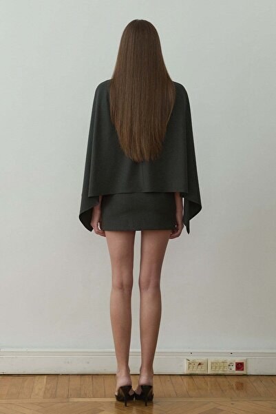 Suud Collection Füme Lola Düşük Bel Mini Etek