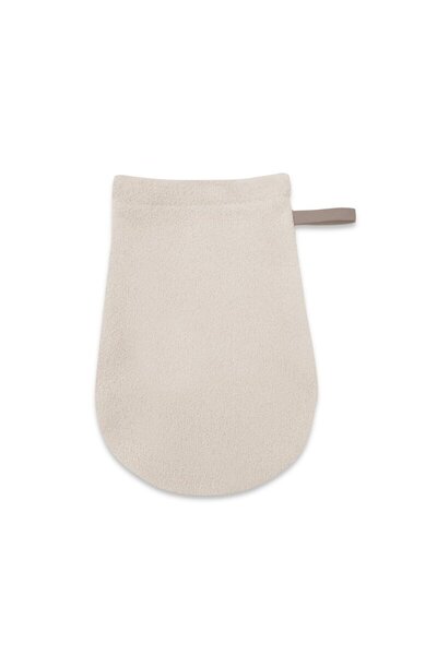 Qmini Bath mitt, Qmini, For babies, 12x21 cm, Bamboo, Beige