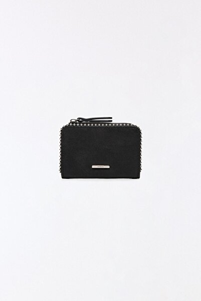 Bershka Süet efektli cüzdan