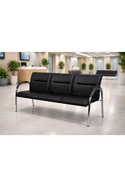 YRN OFIS Ofis üçlü bekleme koltuğu lobi bekleme alanı misafir koltuğu