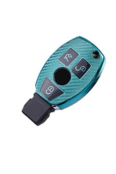 Mercedes Benz Husă cheie din silicon, aspect carbon