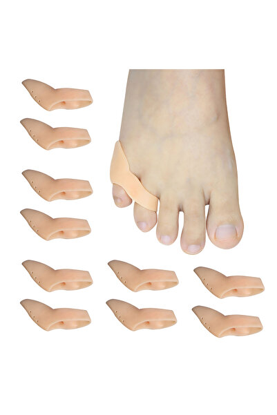 Choice4 Beige-10Pcs Pexmen 2/4Pcs Gel Pinky Toe Separator