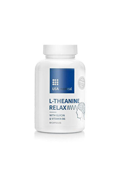 USA Medical L-theanine Relax capsules with glycine and vitamin B6 60 pcs
