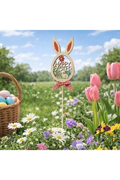 SHOPIENS Decorative Stick Egg with Ears 30 cm