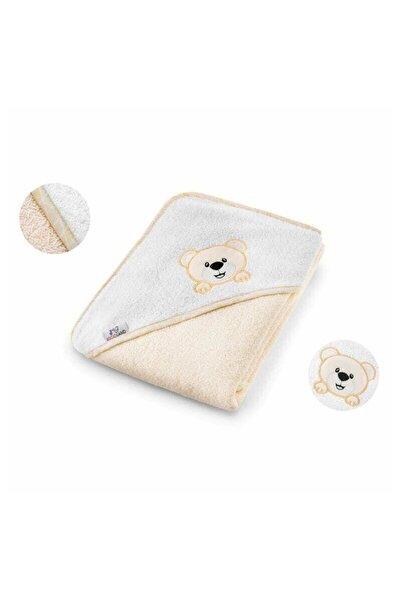 Bocioland Bath towel, Bocioland, Hooded, 100% Cotton, 80x80 cm, Teddy Bear, B...